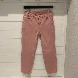 Talbot’s Flawless Slim Ankle Denim Pants | Pink | Size 4P